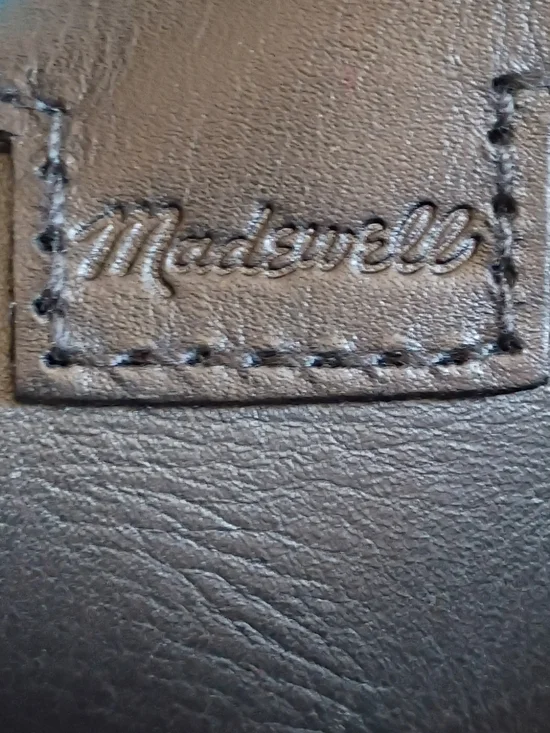 Madewell Classic True Black Leather The Medium Transport Tote Travel Minimalist - Picture 13 of 14